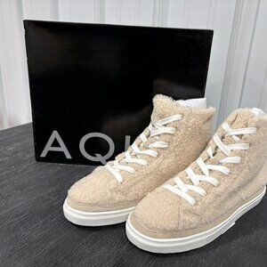 ✨ Aqua Teddy Platform Sneakers – Ivory – NWT – Size 8 MSRP $118 | Your Price $59